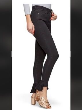 Sam Edelman, The Stiletto, high rise, skinny Black flaired ankle jean, size 27